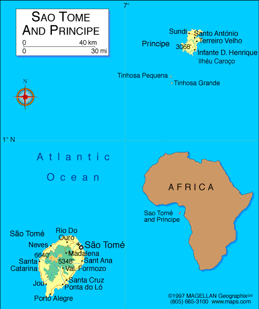 sao tome et principe carte